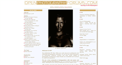Desktop Screenshot of openphotographyforums.com